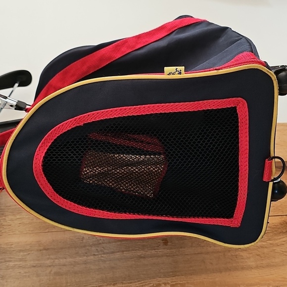 Build A Bear Navy Blue Rolling Pet Carrier Travel Bag - Picture 3 of 7